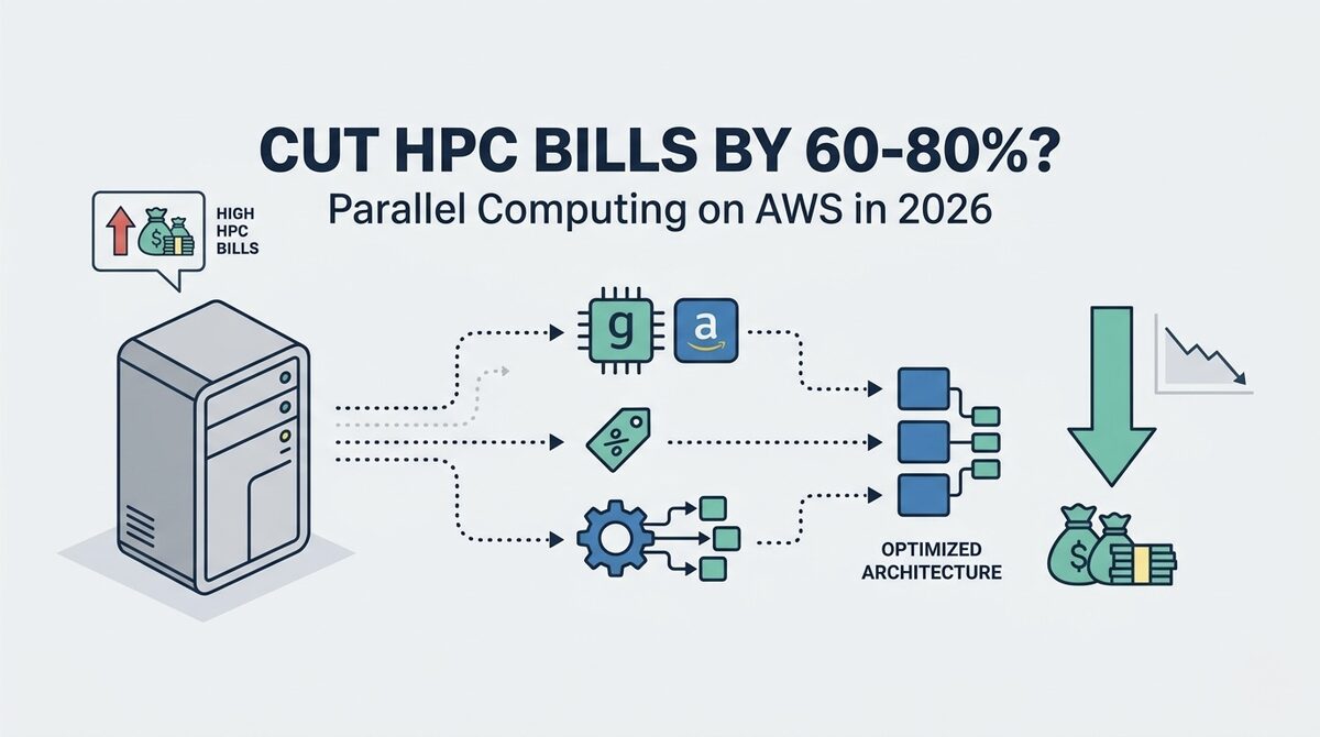 Parallel Computing Cost Efficiency on AWS in 2026: Batch, Spot, Graviton, and the Architecture Choices That Cut HPC Bills by 60-80%